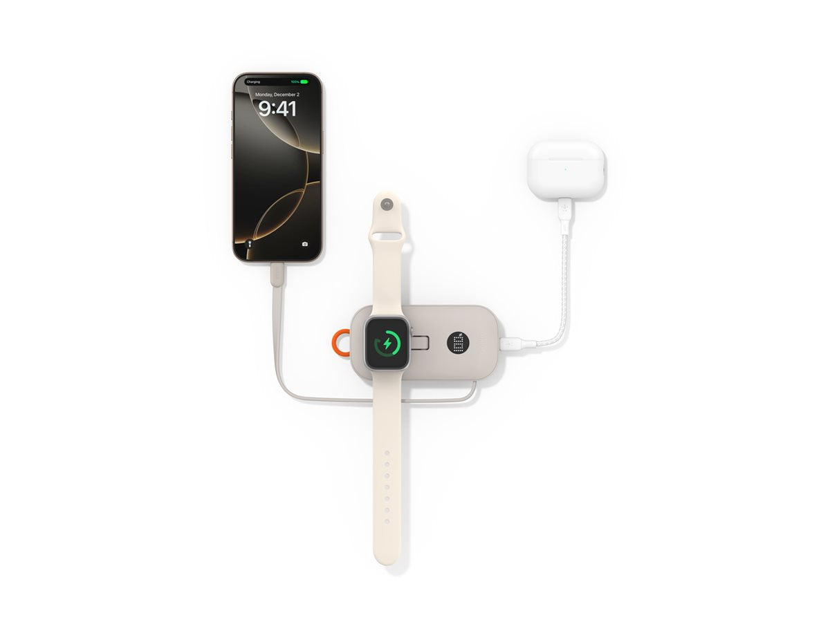 BELKIN BoostCharge Pro 10k Apple Watch 45w Sand