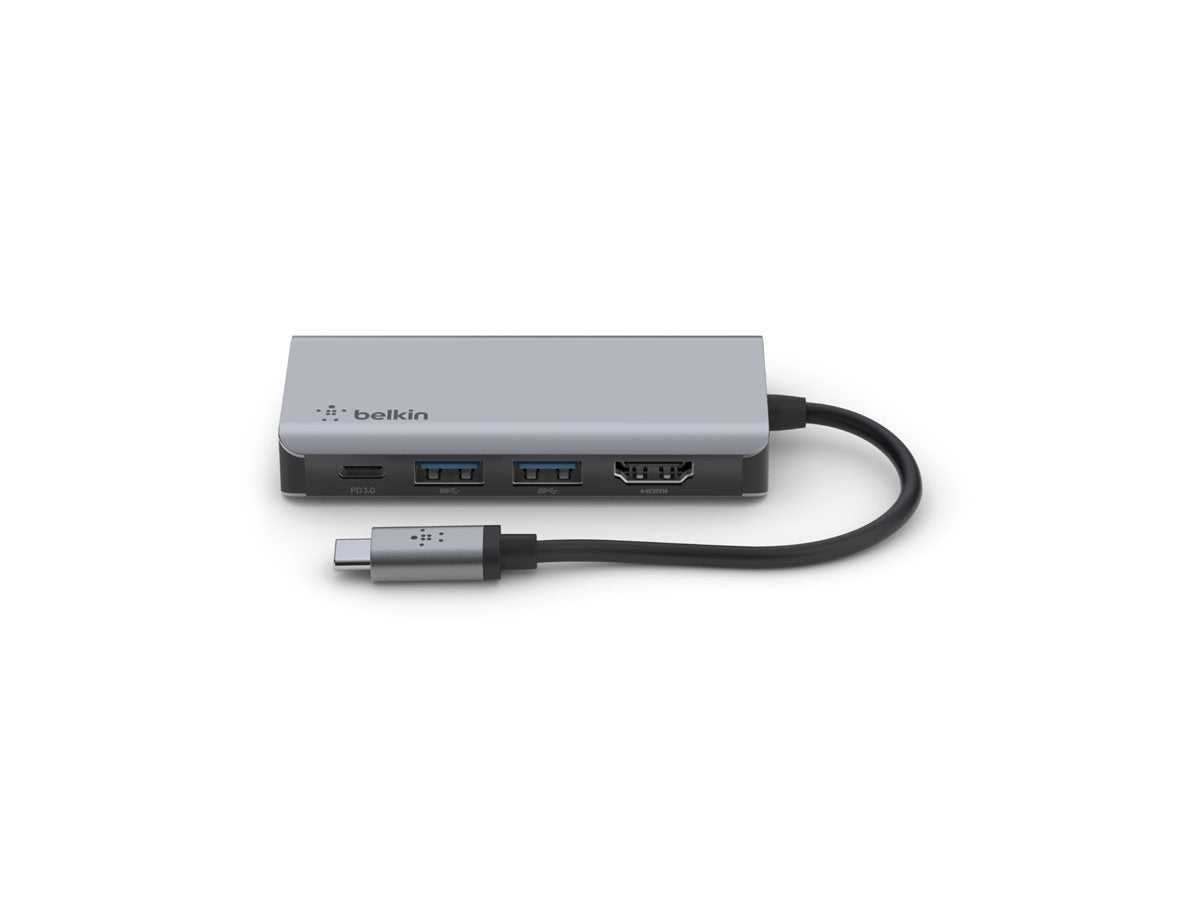 BELKIN Hub USB-C avec HDMI 2x USB-A 100W PD