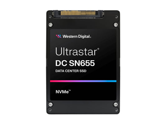 WESTERN DIGITAL Ultrastar DC SN655 U.3 7.68To PCIE TLC RI-1DW/D Dual Port BICS5 ISE