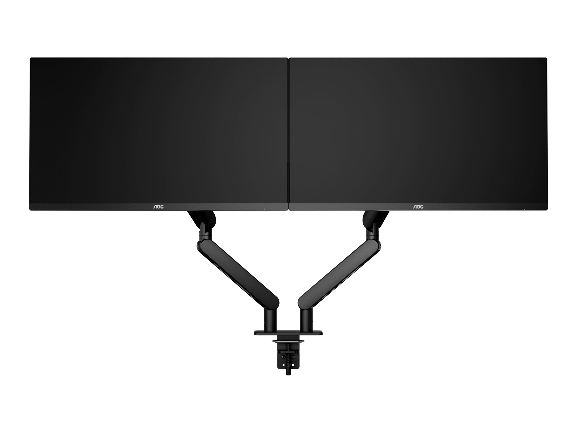 AOC AM420 bras pour - pour 2 écrans LCD / plasma - pour bureau - alliage d'aluminium - noir - Taille d'écran :17"-34"