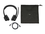 LOGITECH Headset - Zone 305 - Midnight Black - 2.4GHZ/BT - PLUGC - EMEA28-935 - BUNDLE TEAMS