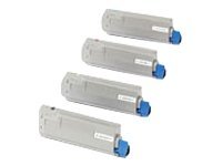 OKI C5800, C5900, C5550MFP cartouche de toner jaune capacité standard 5.000 pages pack de 1