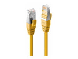 LINDY 0.3m Cat.6A S/FTP LSZH Cable Yellow