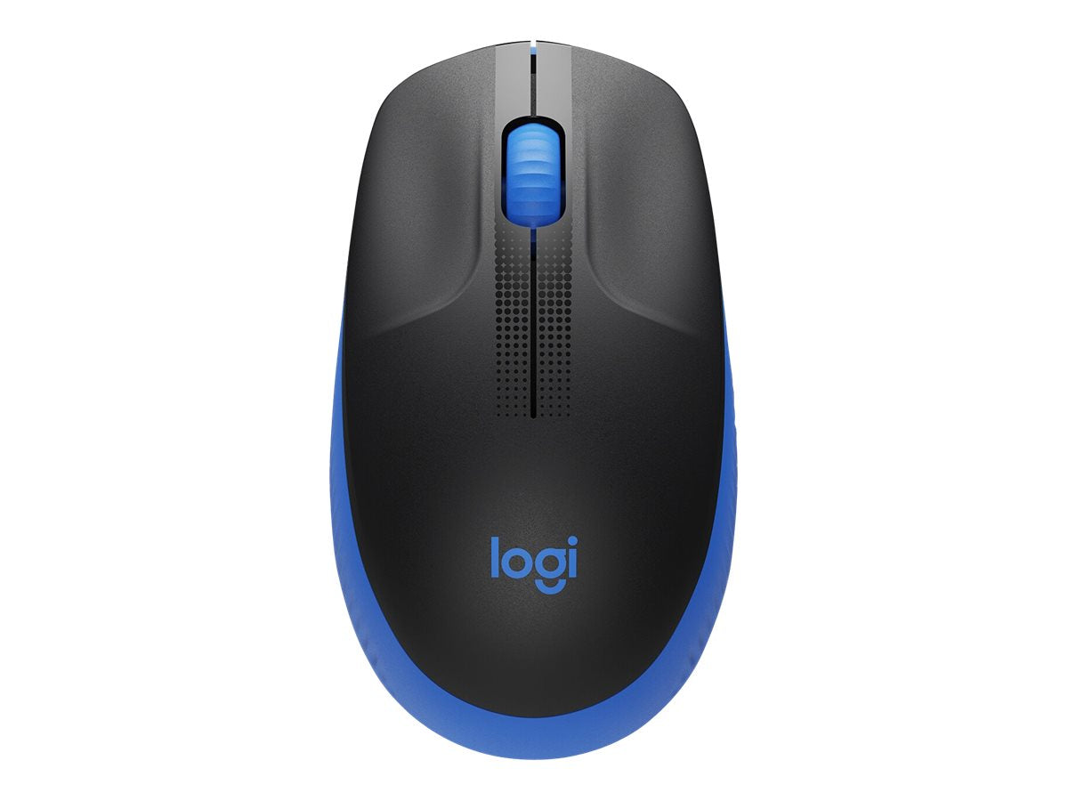 LOGITECH M190 Mouse optical 3 buttons wireless USB wireless receiver blue