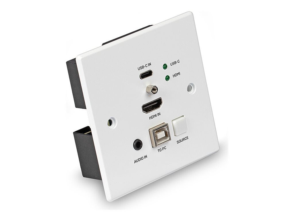 LINDY 150m HDMI and TypeC HDBT UK WallPlate KVM Extender