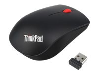 Lenovo ThinkPad Essential Wireless Mouse - Souris - laser - 3 boutons - sans fil - 2.4 GHz - récepteur sans fil USB - ThinkRed