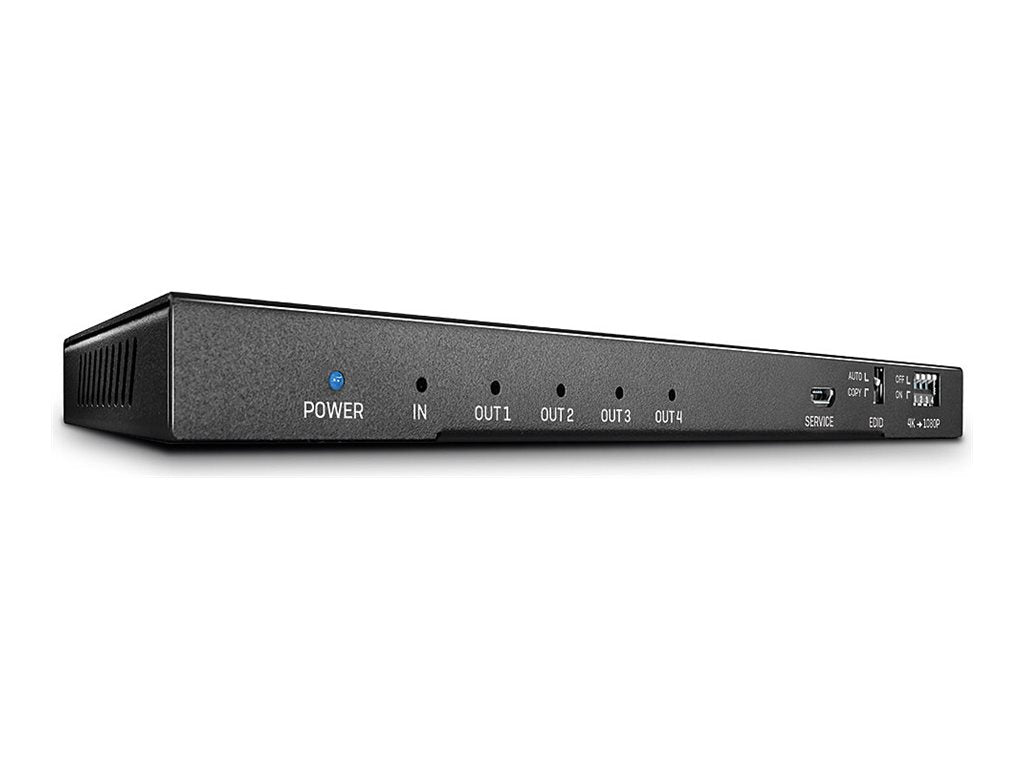 LINDY 4 Port HDMI 2.0 4K60 Splitter - 18GBit/s HDMI 2.0 with Audio
