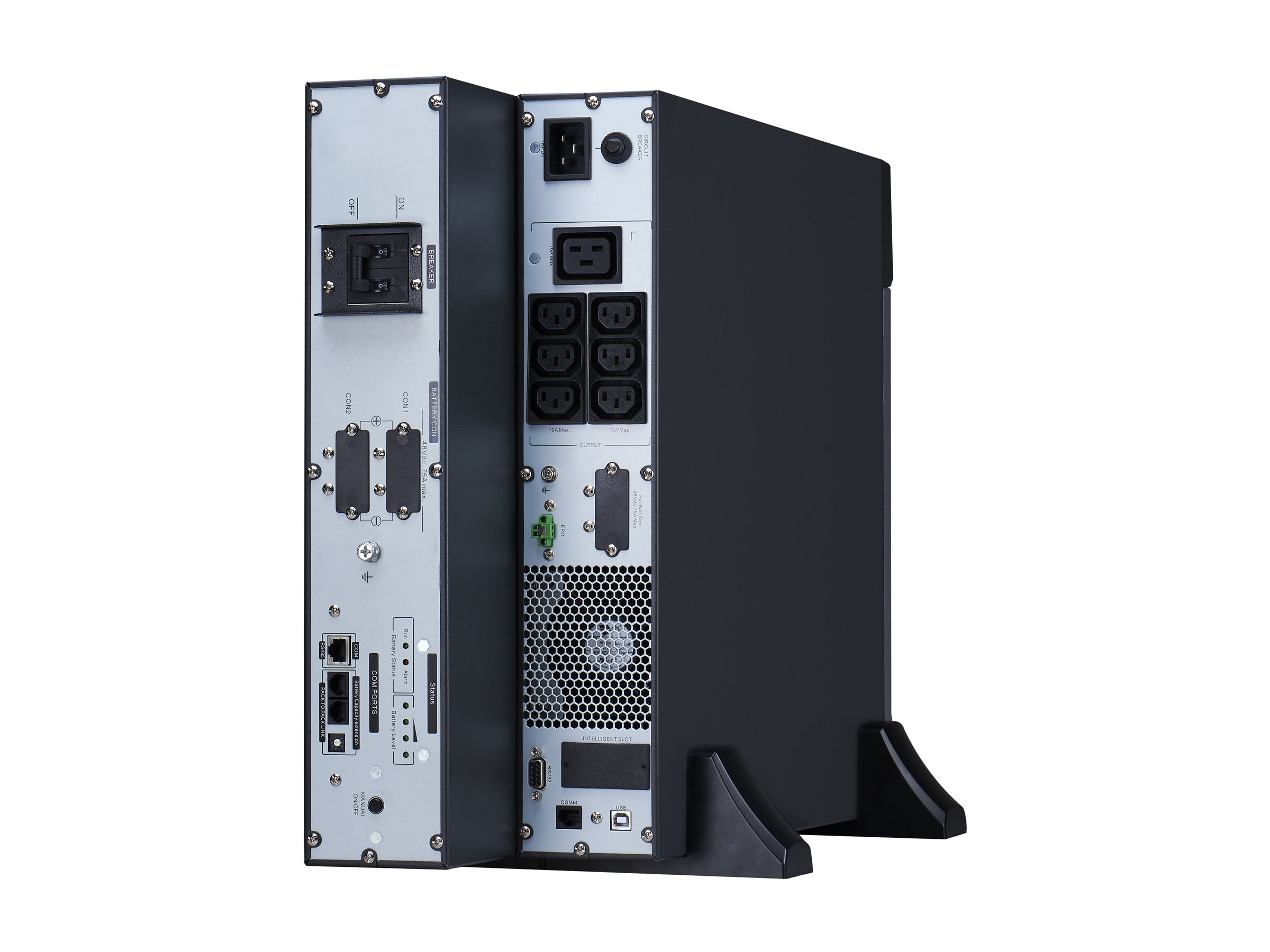 APC Easy UPS On-Line UPS Rack AC 230V 2700Watt 3000VA Li-ion RS-232 USB output connectors 7 4U 19 Black with silver