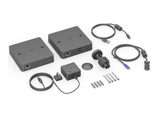 LOGITECH Extend Bring your own meeting to the video conferencing room via a single USB-C cable