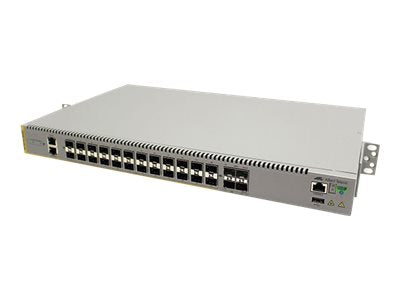 ALLIED Stackable L3 switch with 24x 100/1000 SFP ports and 4 10G SFP+ ports Dual DC Power supplies
