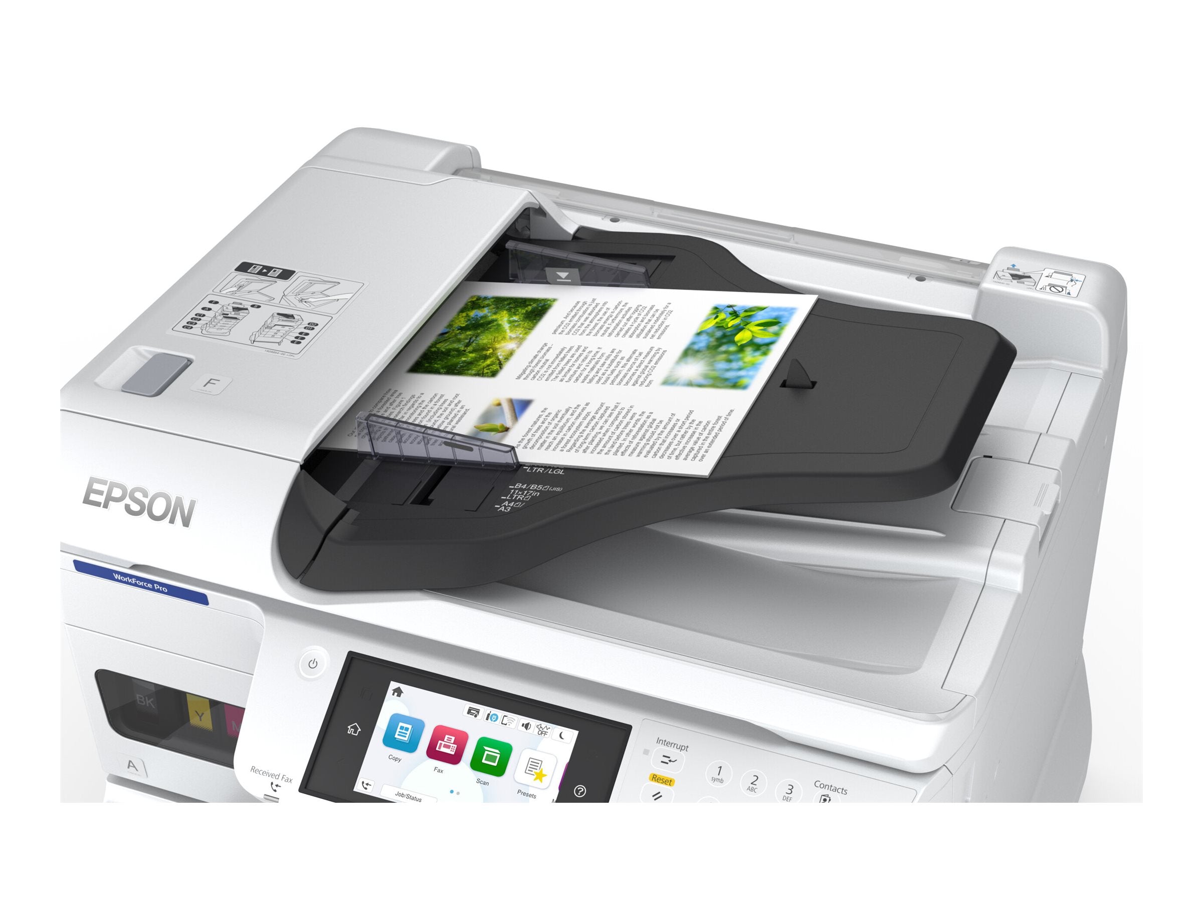 EPSON WorkForce Pro EM-C7100DWF MFP colour inkjet A3 297x420mm A3 22ppm Copy 25ppm Print 335sheets LAN Wi-Fi USB