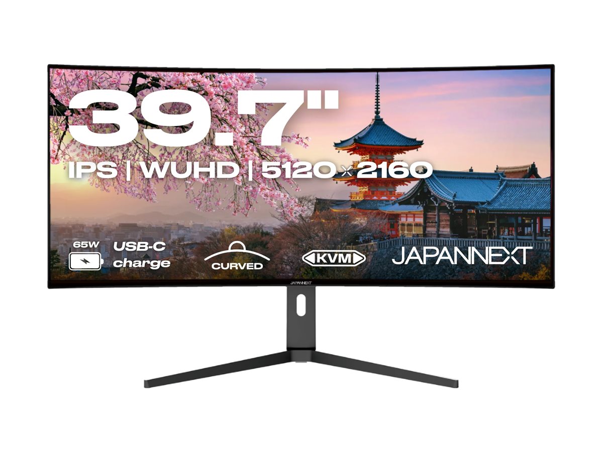 JAPANNEXT JN-5X40 - Ecran 39.7p 5120x2160 WUHD 60Hz - IPS - 300 cd/m2 - 1000:1 - HDR - Incurvée - HDMI - DP - USB-C