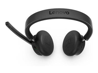 LENOVO 6550 Headset on-ear Bluetooth wireless active noise cancelling USB-C black Certified for Microsoft Teams