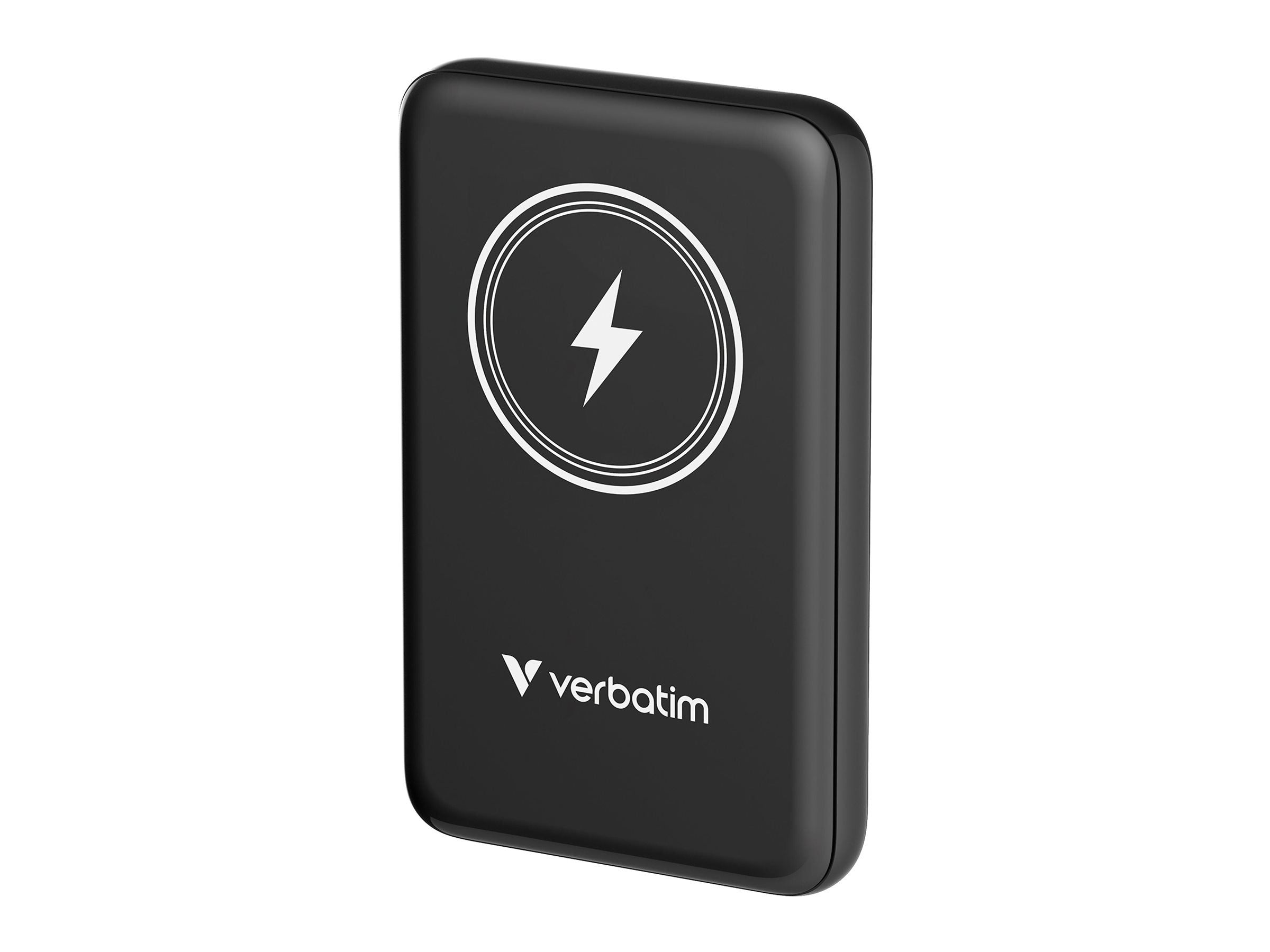 VERBATIM CHARGE N GO MAGNETIC WIRELESS POWER BANK 10000 BLACK WCF (P)