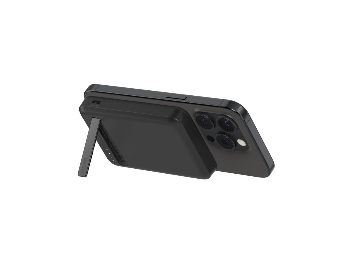 BELKIN 5k Qi2 MagSafe Compatible Powerbank with Kickstand - BLACK