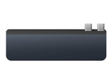TARGUS HyperDrive Dual USB-C TB compatible 7-in-2 Hub w univ. USB-C ext adaptor - MN Blue - for all Apple MB