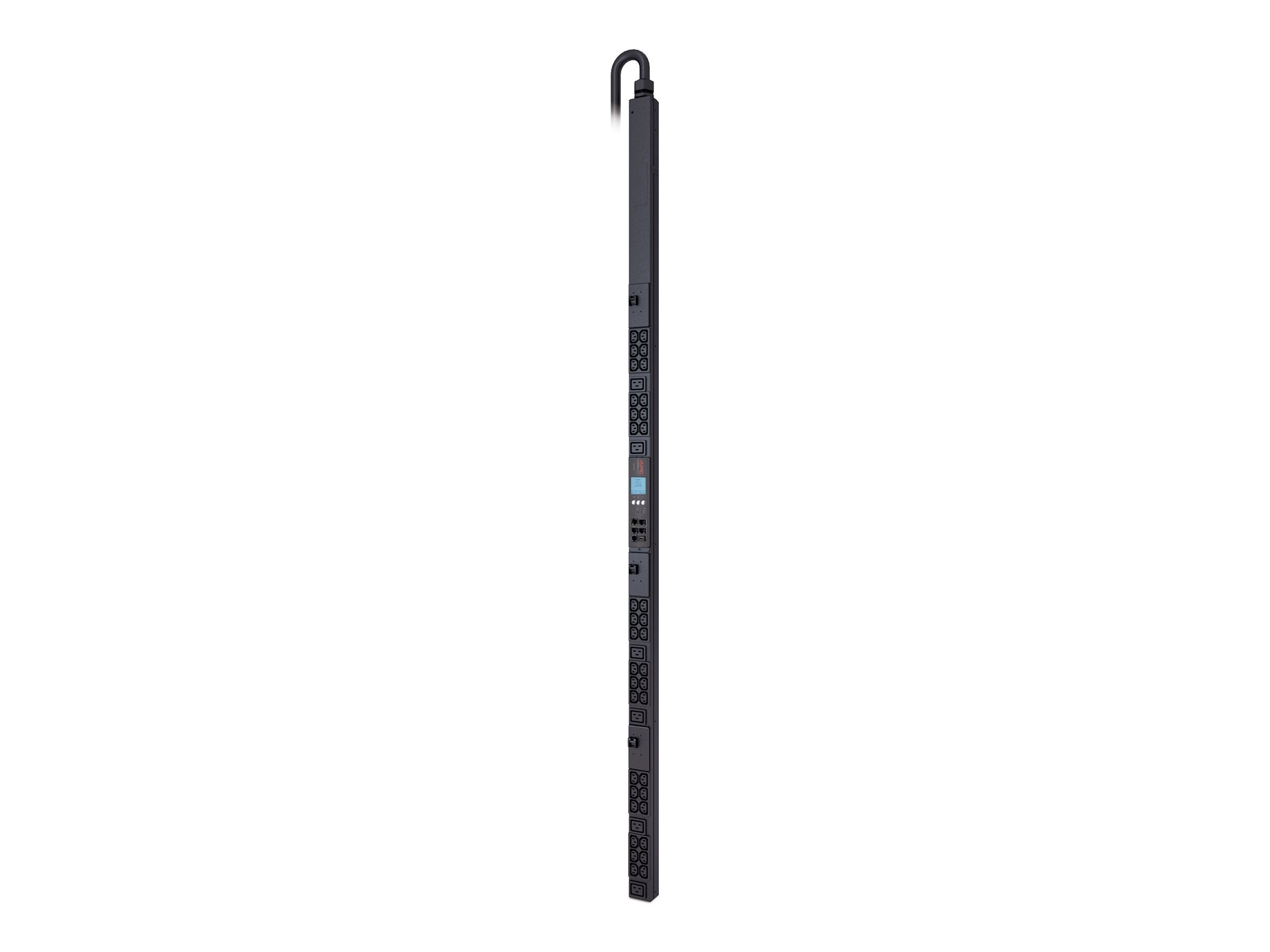 APC Metered Rack PDU Rack AC 208V 10 kW 3-phase Ethernet 10/100 RS-232 output connectors 42 0U 1.82m cord Canada United States BK
