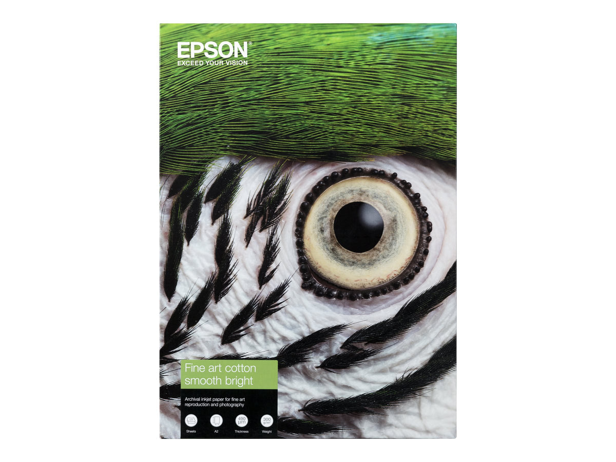 EPSON Fine Art Cotton Smooth Bright A2 25 Sheets