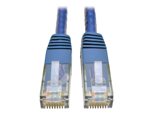 EATON TRIPPLITE Cat6 Gigabit Molded UTP Ethernet Cable RJ45 M/M Blue 6 ft. 1.83 m
