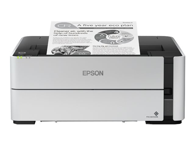 EPSON EcoTank ET-M1180 Printer Mono B/W Duplex ink-jet refillable A4 1200x2400dpi 20ppm capacity 250 sheets USB 2.0 LAN Wi-Fi