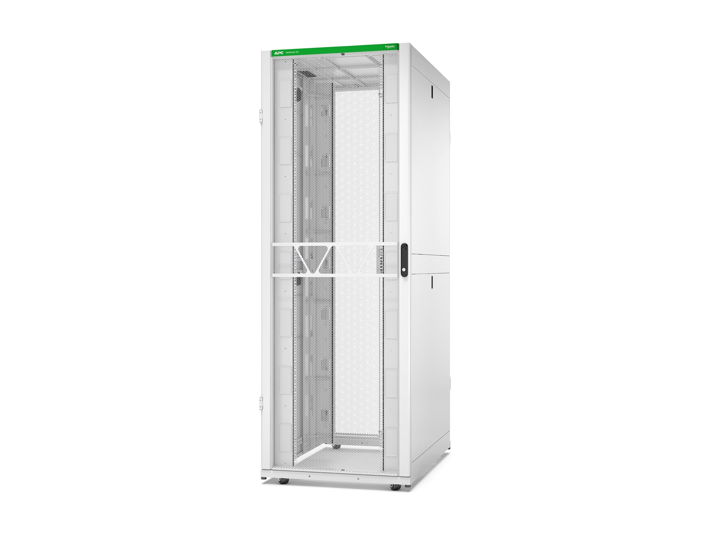 APC NetShelter SX Gen 2 Rack cabinet 2258H x 800W x 1200D mm with Sides floor-standing white 48U 19 TAA Compliant