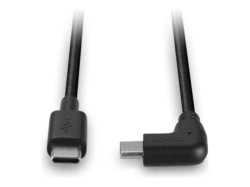 LINDY 0.5m USB 2.0 Type C Cable 90 Right Angle