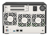 QNAP TVS-675-8G 6-bay NAS KX-U6580 8C/8T 2.5GHz 8Go 6xSATA 6Gb/s bays 2xM.2 NVMe PCIe Gen3 SSD slots 2x2.5GbE LAN optional 10GbE