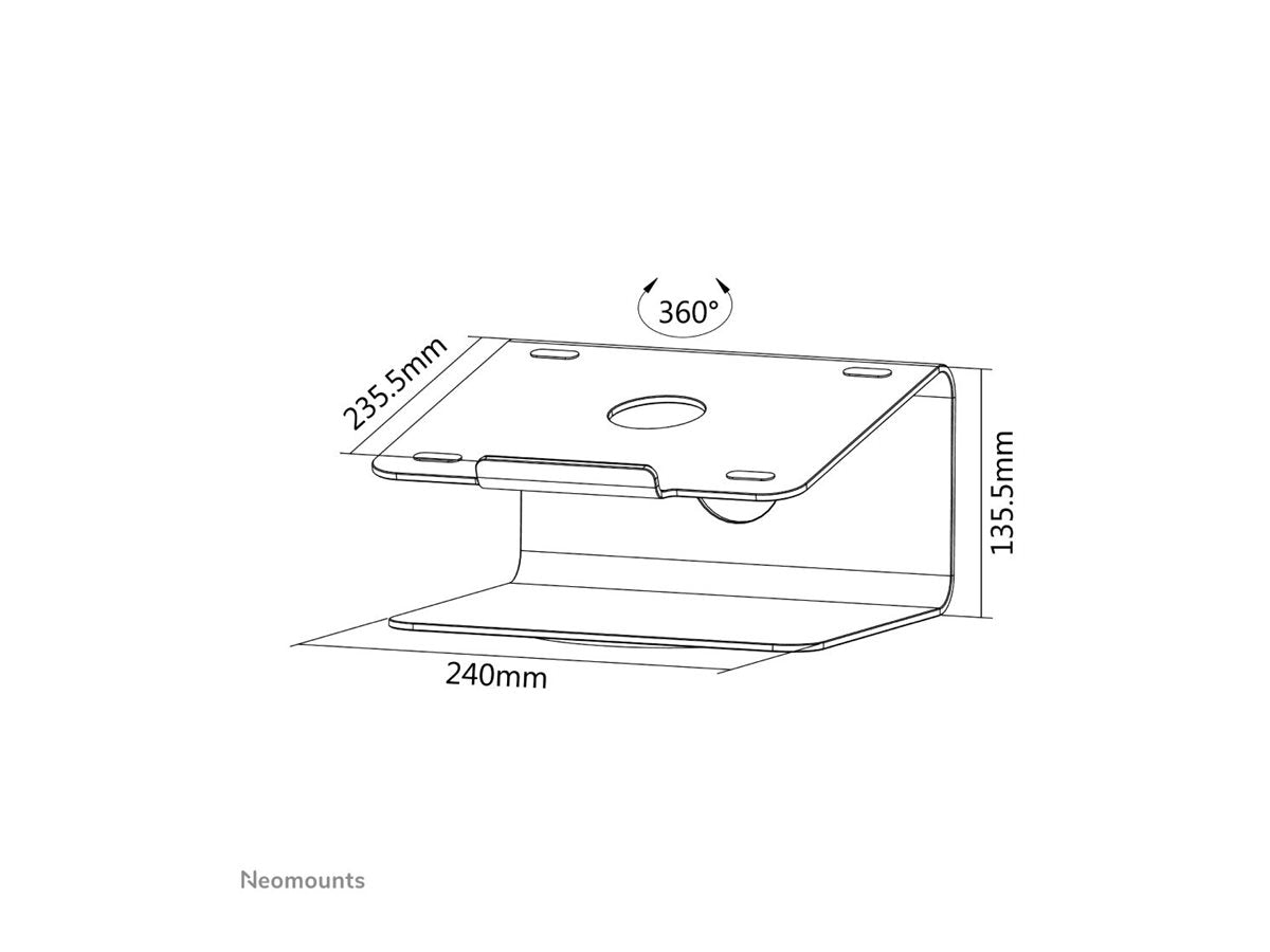 NEOMOUNTS NSLS050 Support pour ordinateur portable 10-17p - rotatif - universel