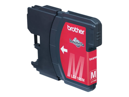 BROTHER LC-1100 cartouche encre magenta capacité standard 7.5ml 325 pages 1-pack blister sans alarme