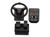 LOGITECH Heavy Equipment G-Series wheel and pedals set wired for PC