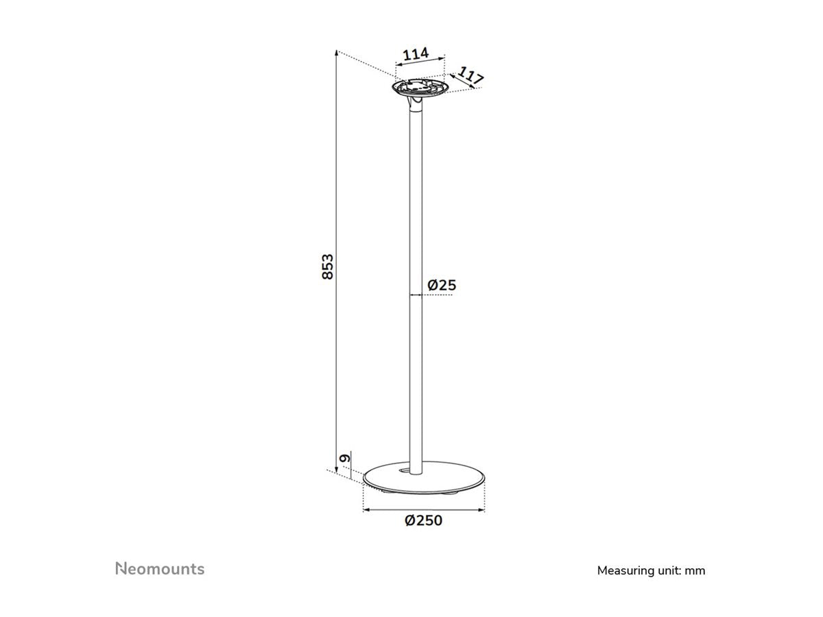 NEOMOUNTS NERO Quadruple monitor arm 10-32p