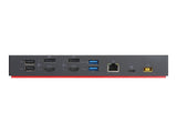 LENOVO ThinkPad Hybrid USB-C avec USB-A Dock - Station daccueil - USB-C - 2 x HDMI, 2 x DP - GigE - 135 Watt - ThinkRed