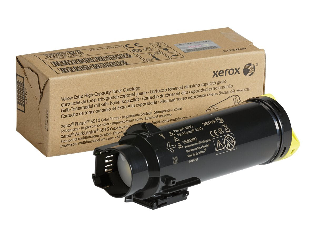 XEROX Toner Jaune Extra Haute Capacité 4.500 pages pour Phaser 6510 Workcentre 6515
