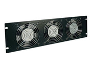 EATON TRIPPLITE Rack Enclosure Server Cabinet Fan Panel Airflow Management 230V 3URM Rack fan tray AC 230V Black 3U