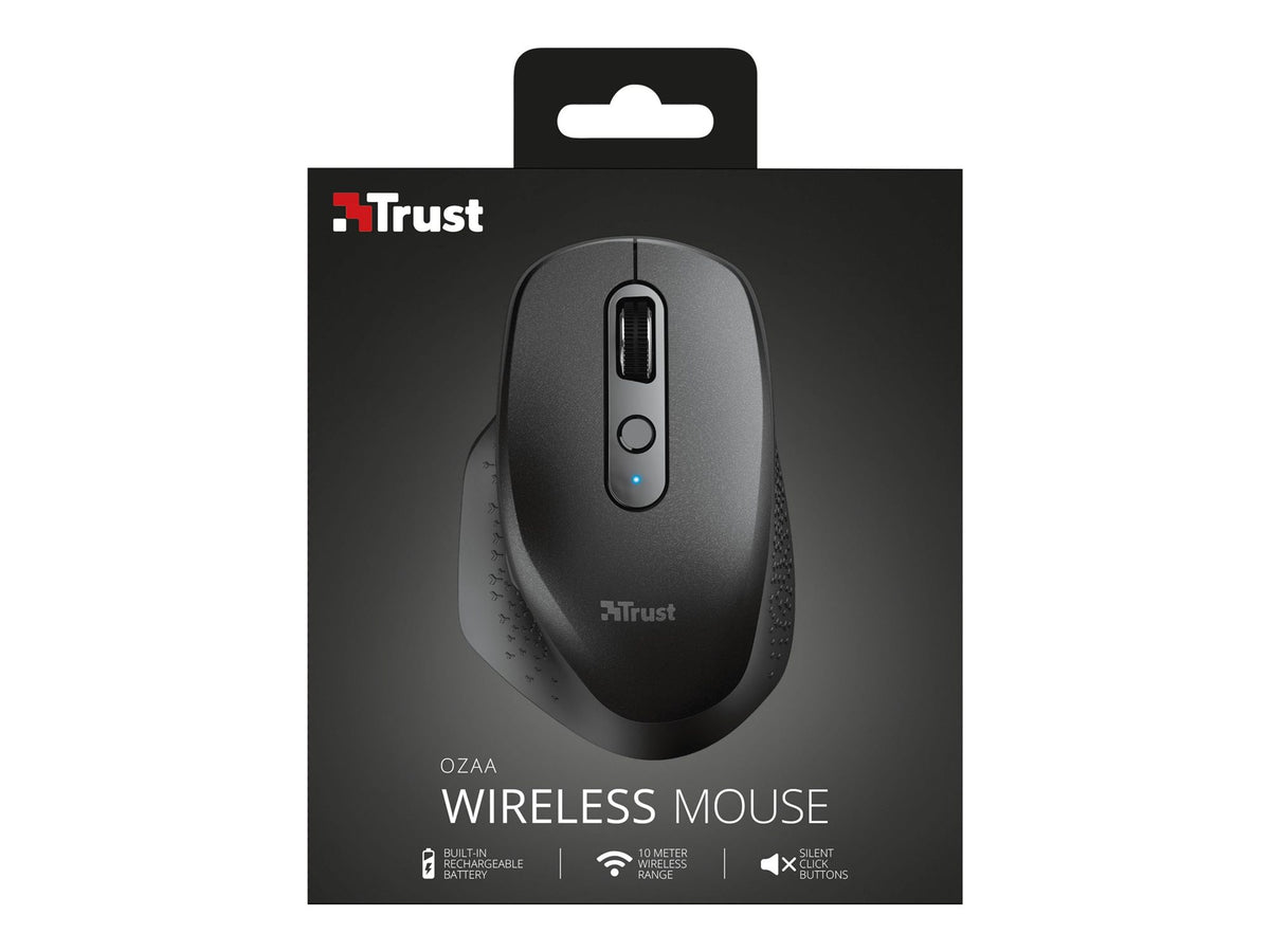 TRUST Souris sans fil OZAA Compact multi-connexion - Noire