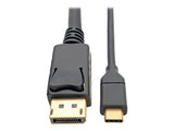 EATON TRIPPLITE USB-C to DisplayPort Active Adapter Cable M/M 4K 60 6ft. 1.8m