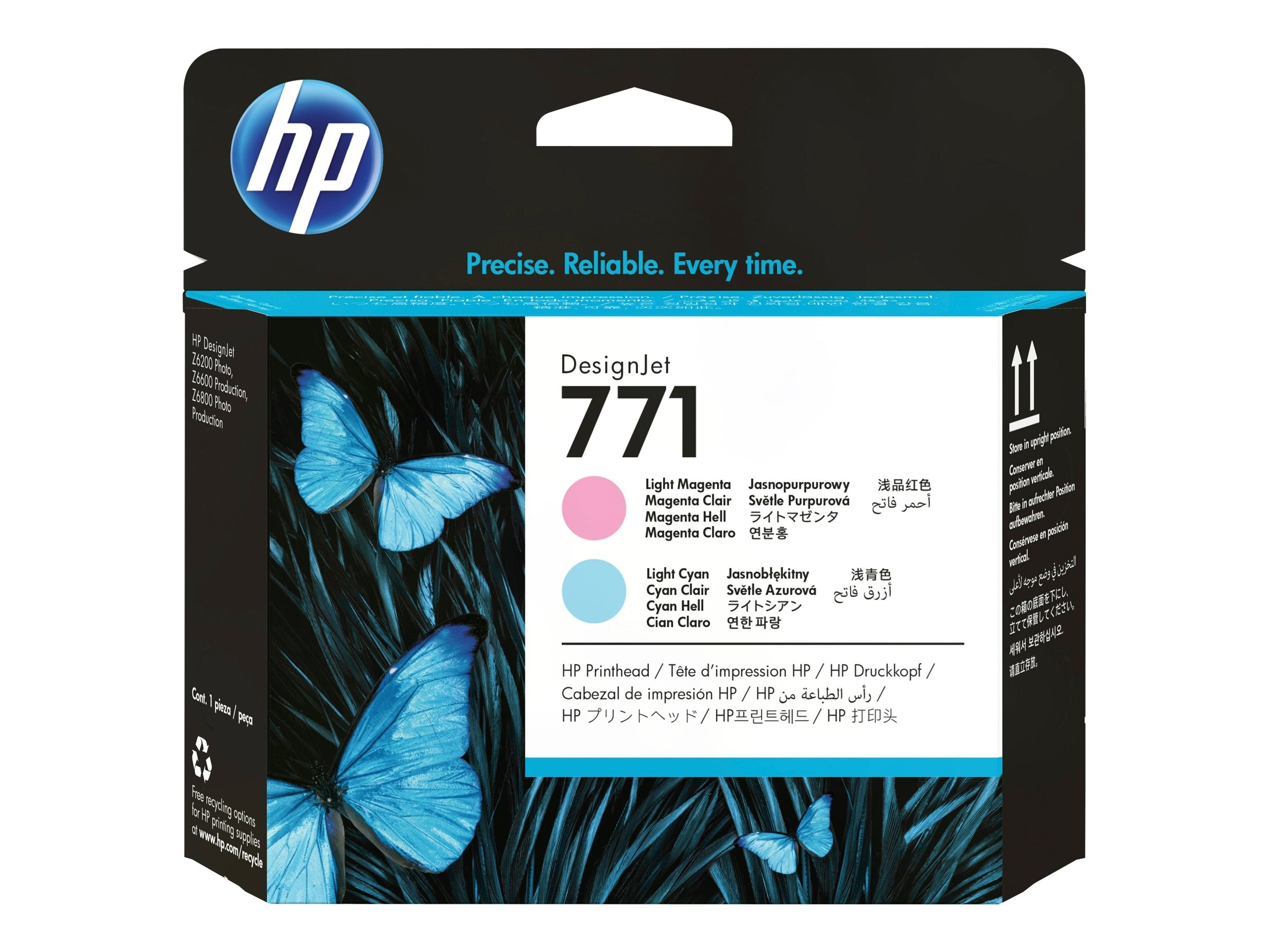 HP 771 original printhead CE019A light magenta and light cyan standard capacity 1-pack