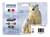EPSON 3LB 26 ink cartridge black and tri-colour standard capacity 19.7ml 1-pack blister without alarm