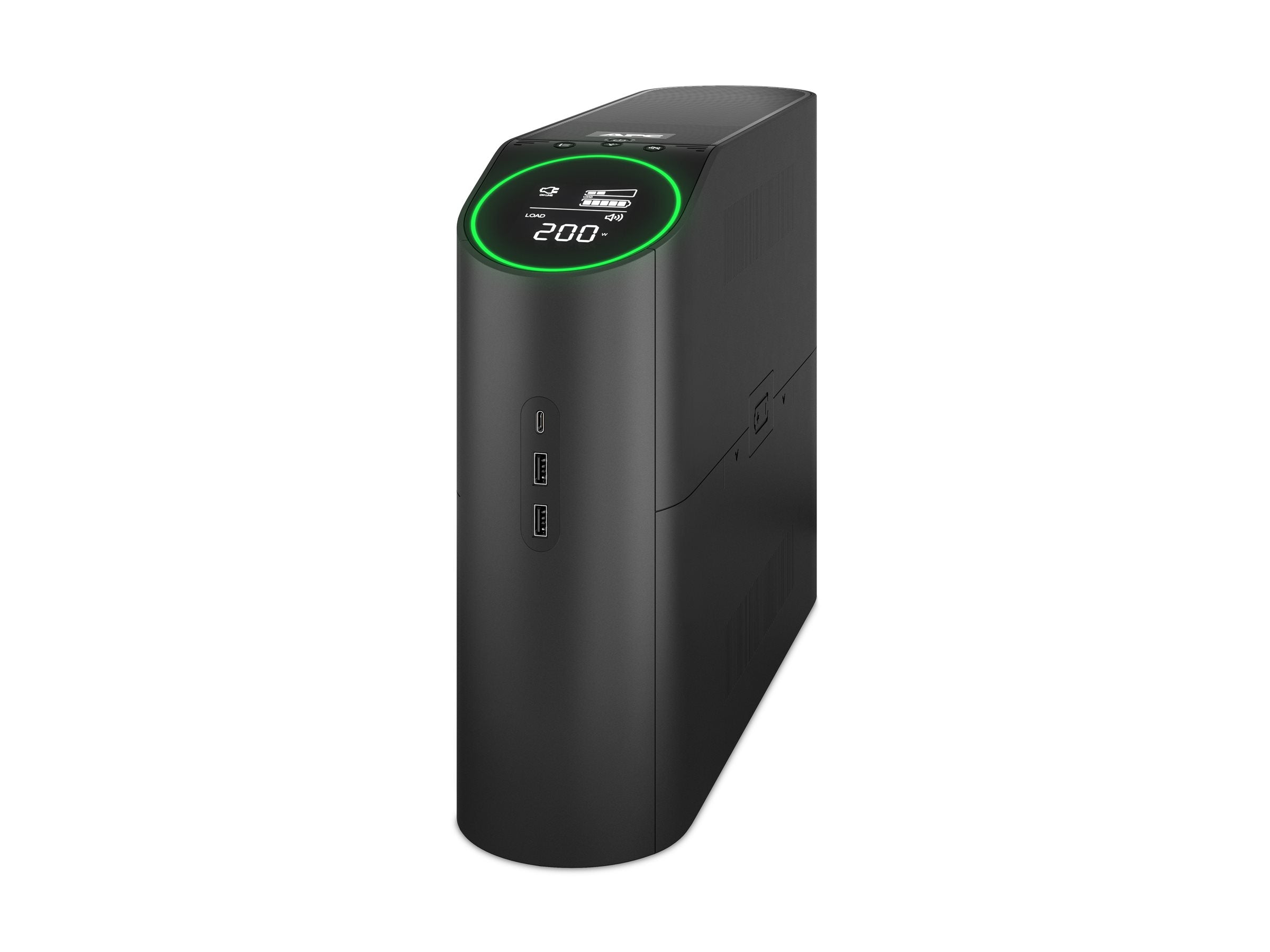 APC Back-UPS Pro UPS tower RGB lights AC 230V 1320Watt 2200VA 1-phase output connectors 6 Black midnight
