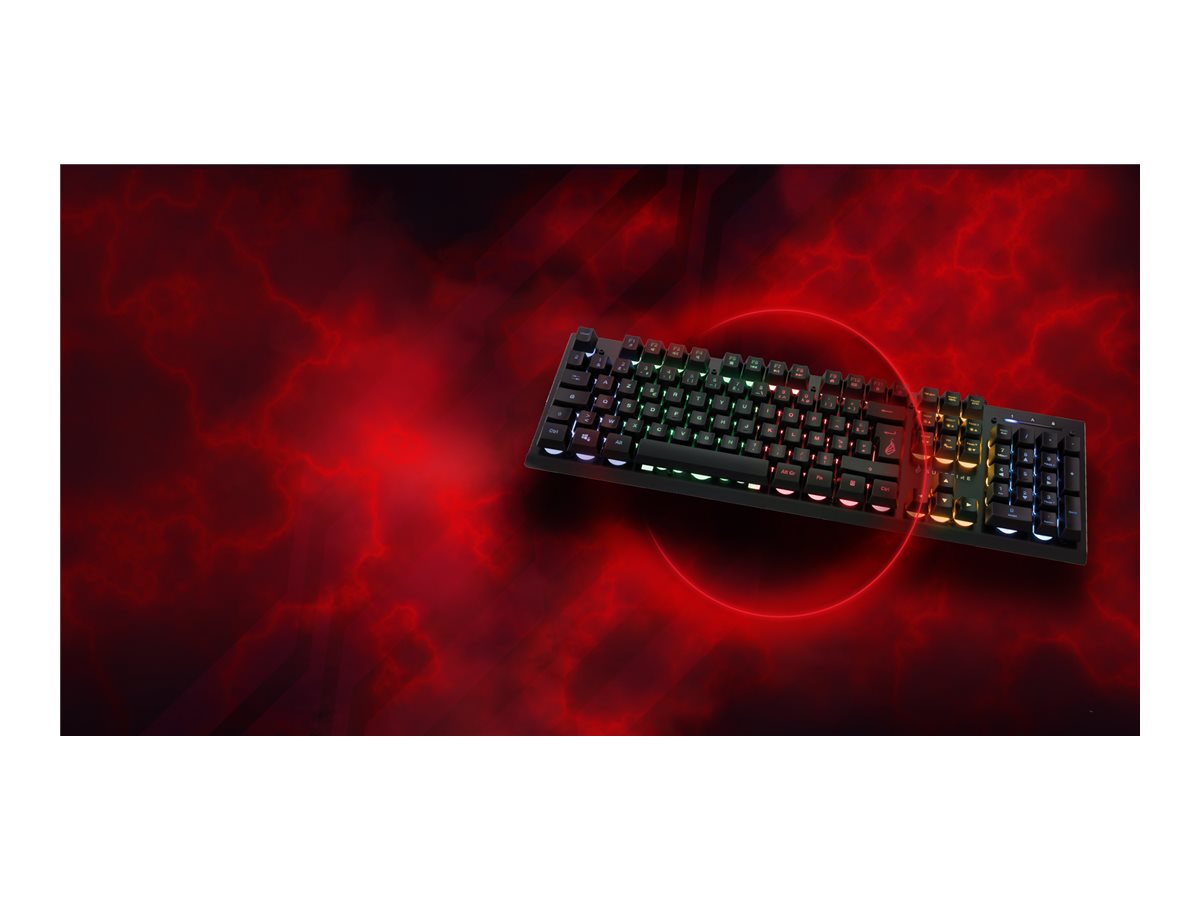 VERBATIM SUREFIRE KINGPIN X2 MULTIMEDIA METAL RGB GAMING KEYBOARD AZERTY FRENCH WCF (P)