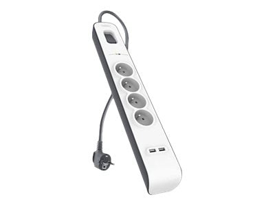BELKIN Multiprise/Parafoudre 4 Prises 2 Ports USB