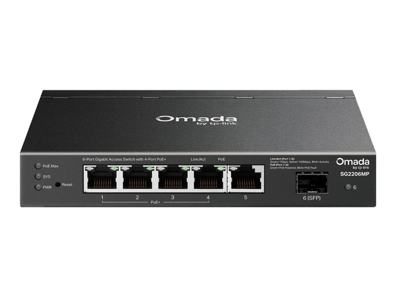 SG2206MPOmada Access 6-Port Gigabit Swi