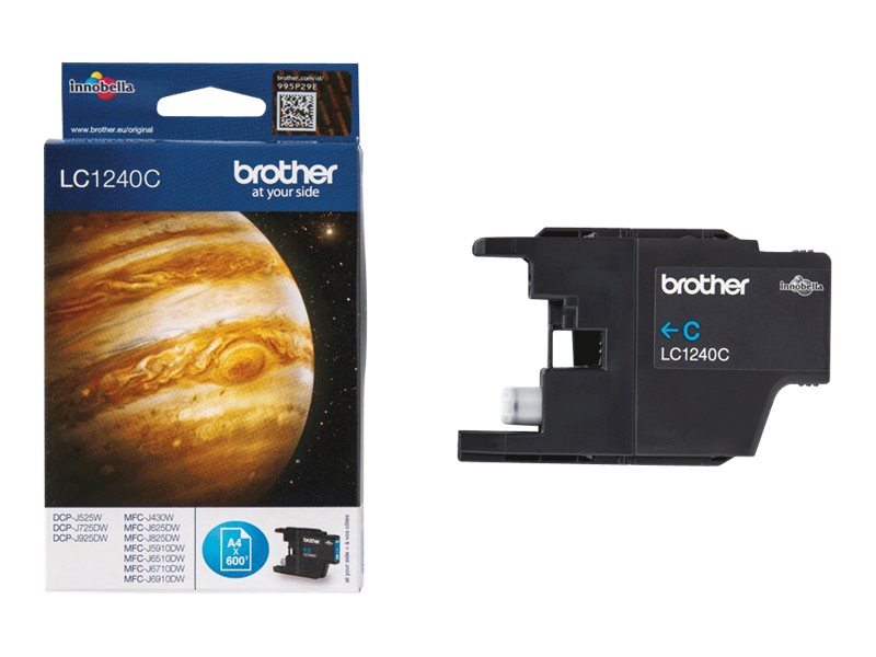 BROTHER LC-1240 cartouche d encre cyan haute capacité 600 pages pack de 1
