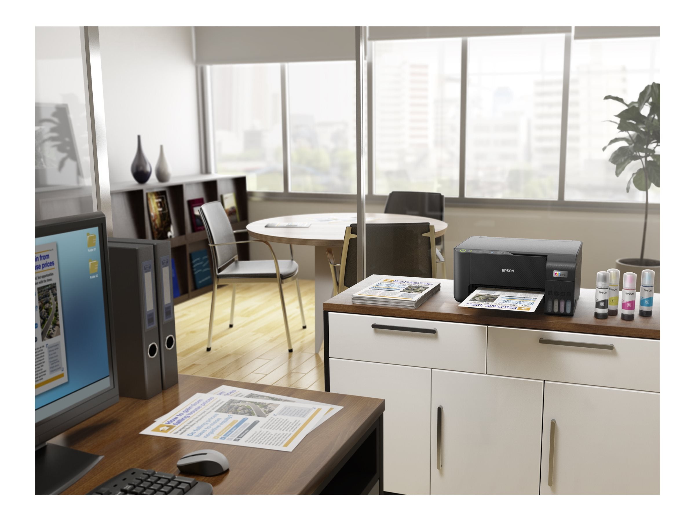 EPSON EcoTank ET-2860 MFP colour ink-jet ITS A4 10ppm print 100 sheets USB Wi-Fi black