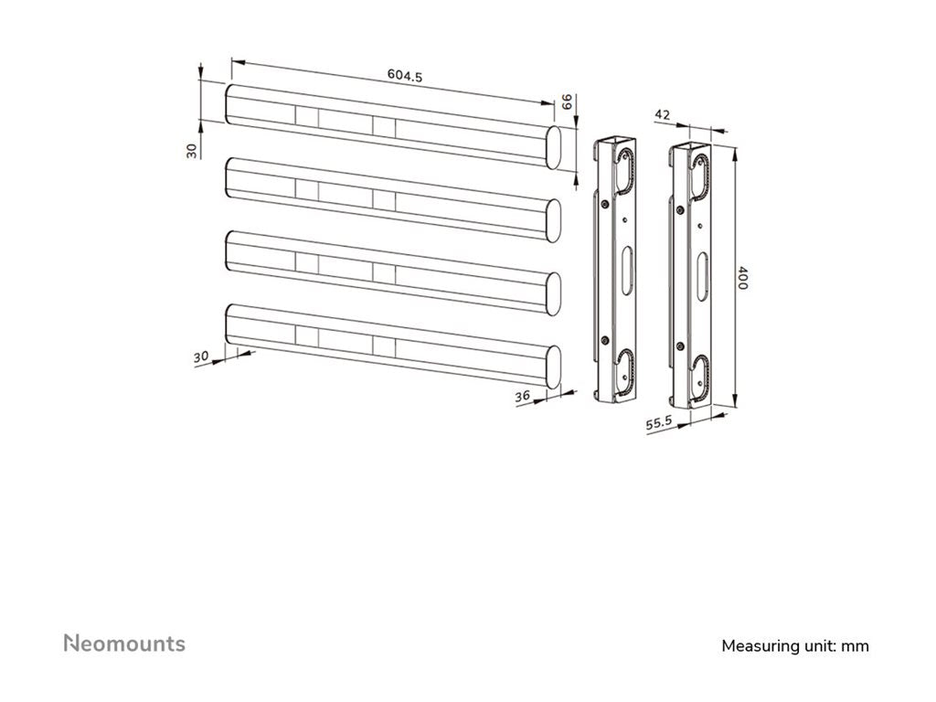 Neomounts MOVE Lift XL VESA extension ki