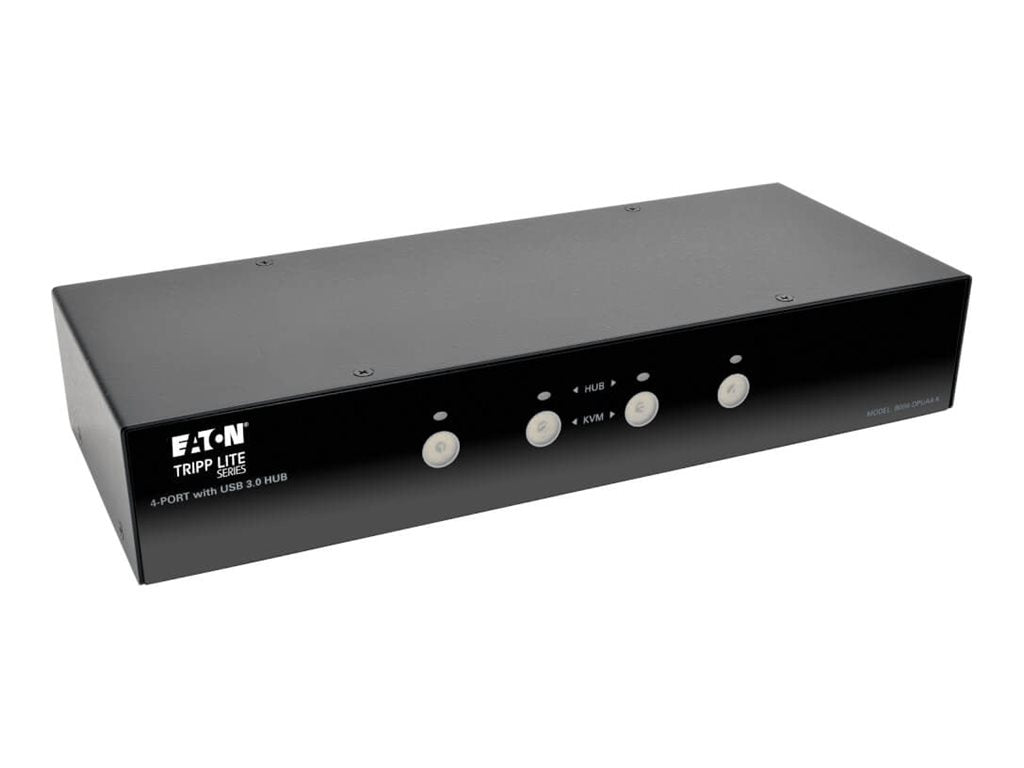 EATON TRIPPLITE 4-Port DisplayPort KVM Switch w/Audio Cables and USB 3.0 SuperSpeed Hub KVM audio USB switch 4xKVM audio