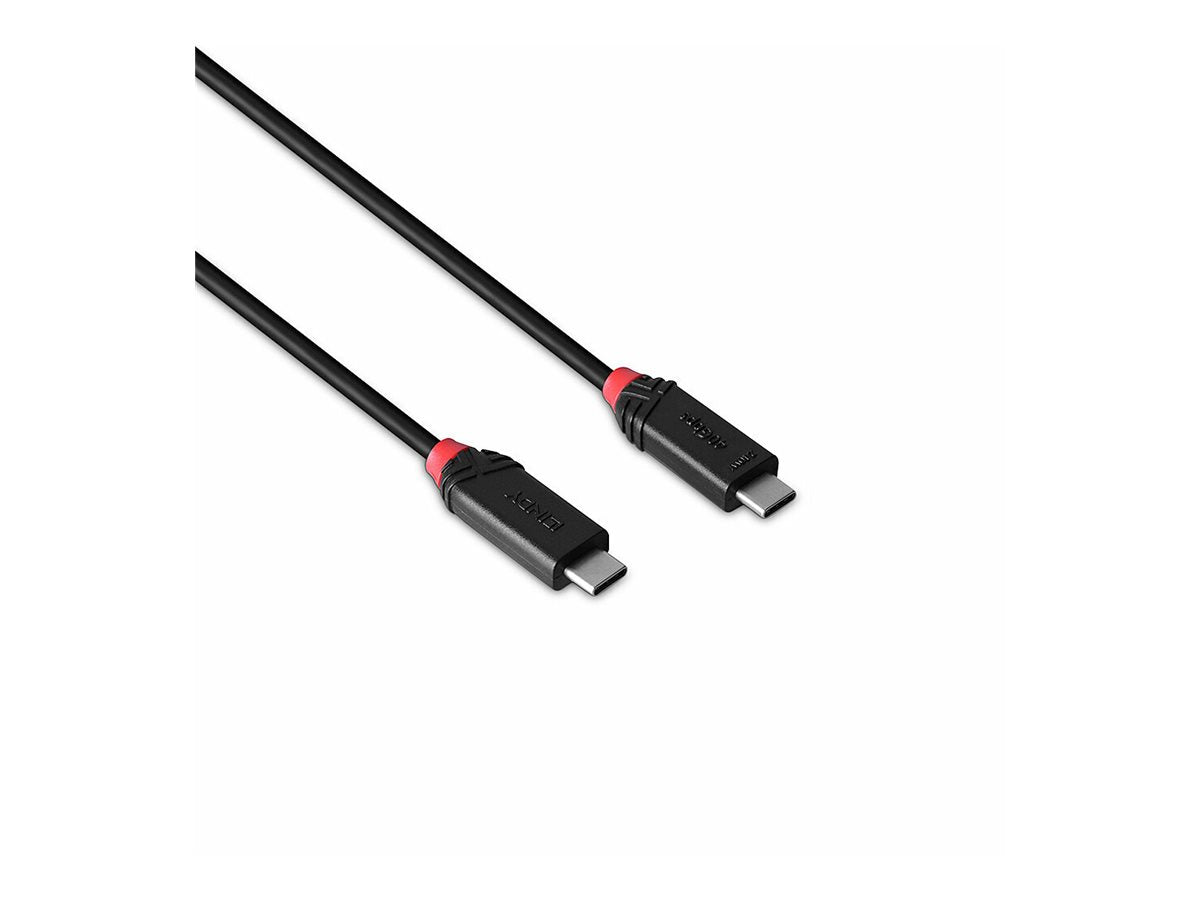 LINDY 2m USB4 240W Type C Cable Black Line