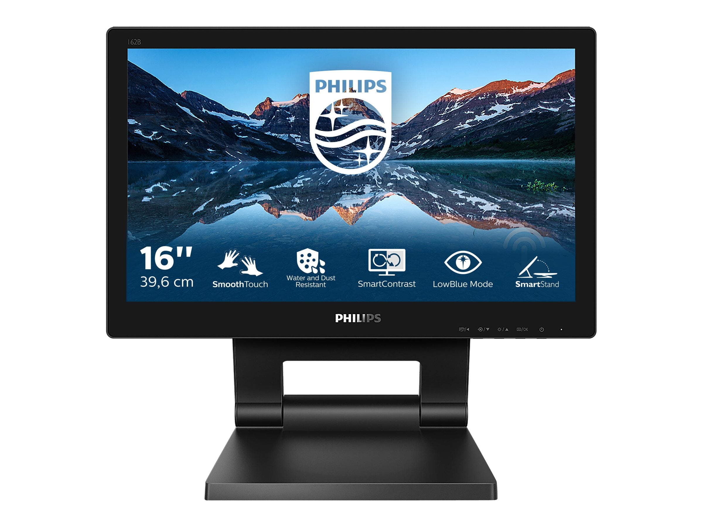 PHILIPS 162B9T/00- Tactil 15.6pcs - 10 PTS - VGA - HDMI - DP HUB USB 3.1 x 2 - Warranty 3 years - Câbles included
