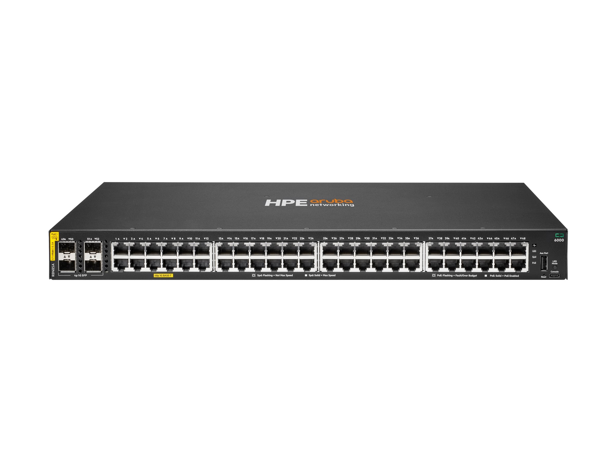 HPE Aruba 6000 48G CL4 4SFP Switch Europe - English localization