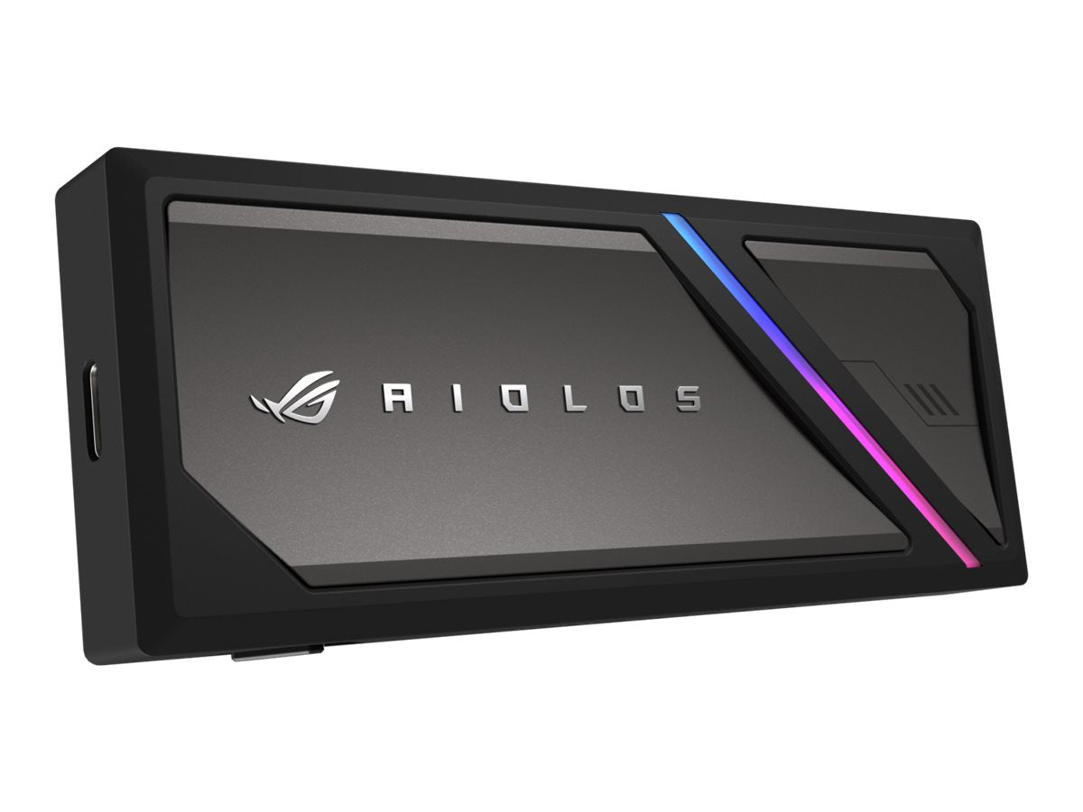 ASUS ROG Strix Aiolos M.2 NVMe SSD Enclosure USB 3.2 GEN2 Type-C 20Gbps Aura Sync RGB